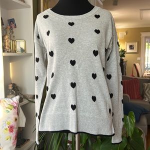 Gap Polka Dot Heart Sweater Women’s Size Small